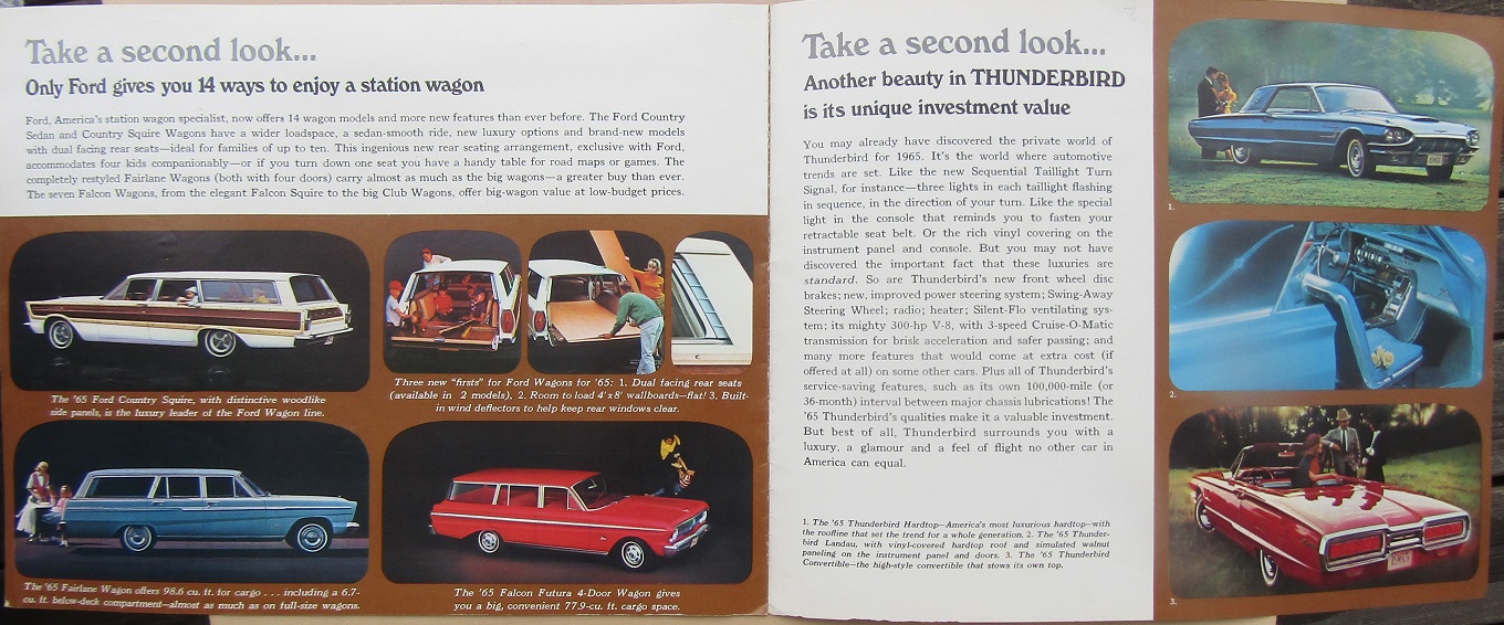 1965 Ford alla USA modeller broschyr - 2