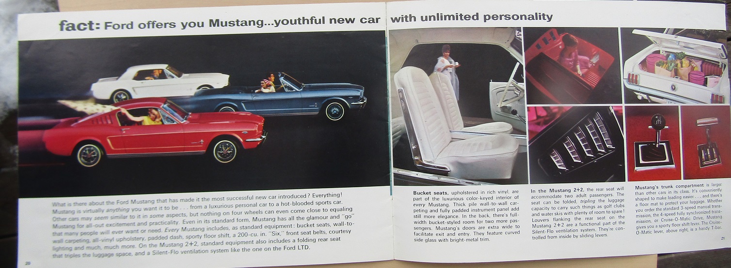 1965 Ford alla USA modeller broschyr - 2