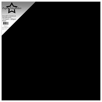 Paper Favourites Smooth Cardstock "Black" 