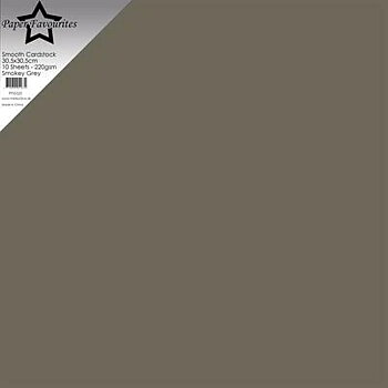 Paper Favourites Smooth Cardstock "Smokey Grey" 