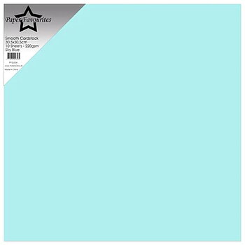 Paper Favourites Smooth Cardstock "Sky Blue" 