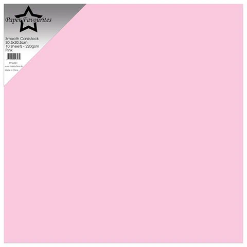 Paper Favourites Smooth Cardstock "Pink" 