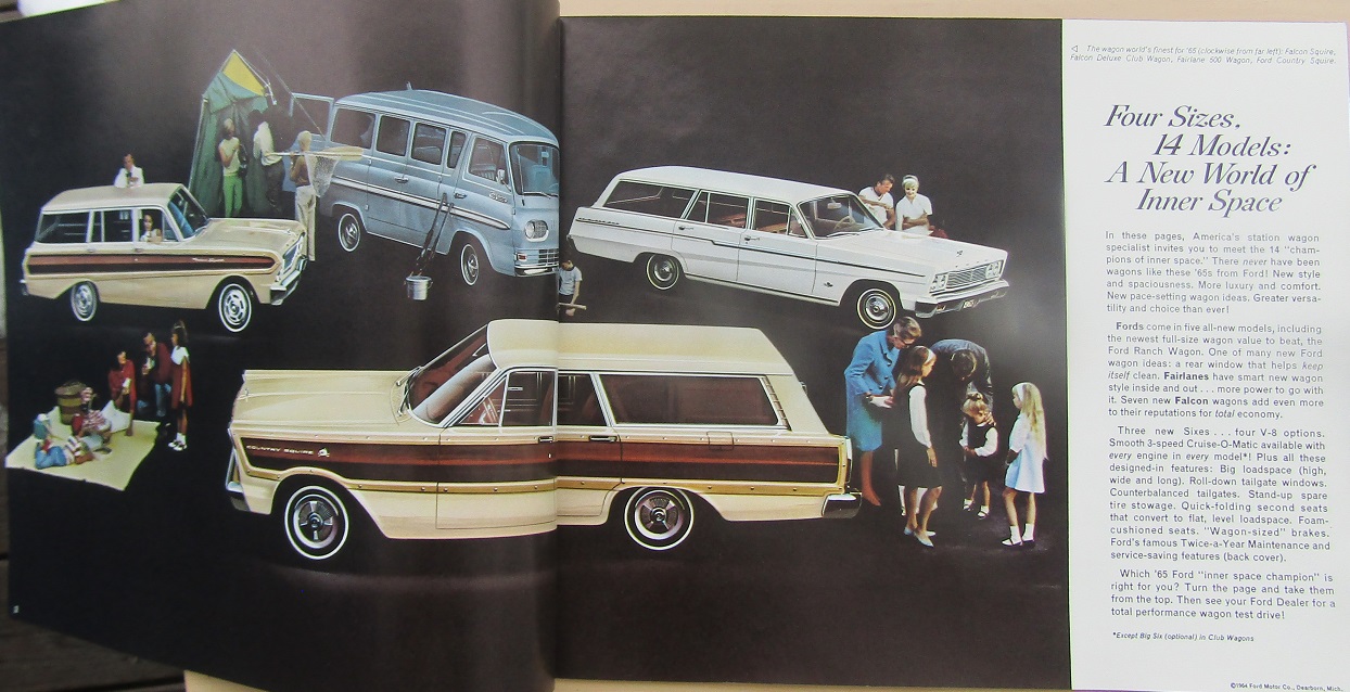 1965 Ford Wagons broschyr 8-64 - 2