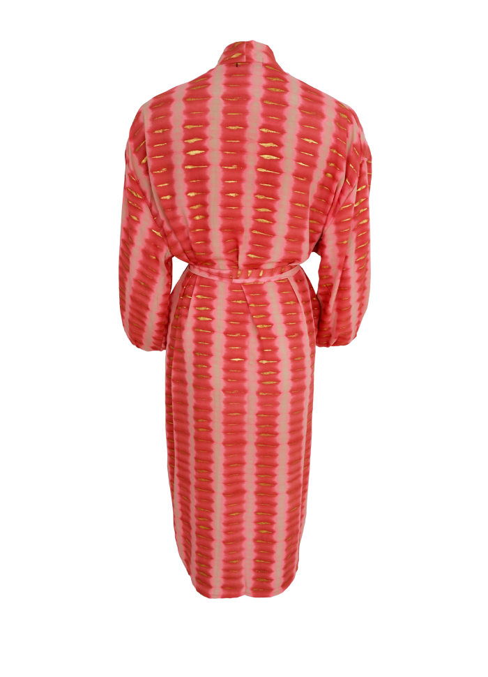 Black Colour-  Luna Long Kimono Glow Berry - 3