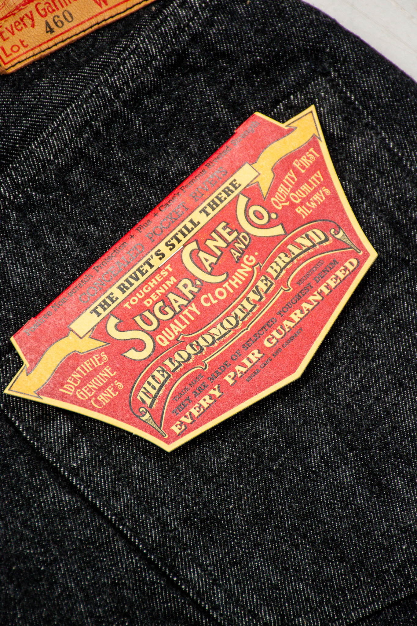 Sugar Cane - SC42460 Black Denim 1947 Model 14.25 oz - 6