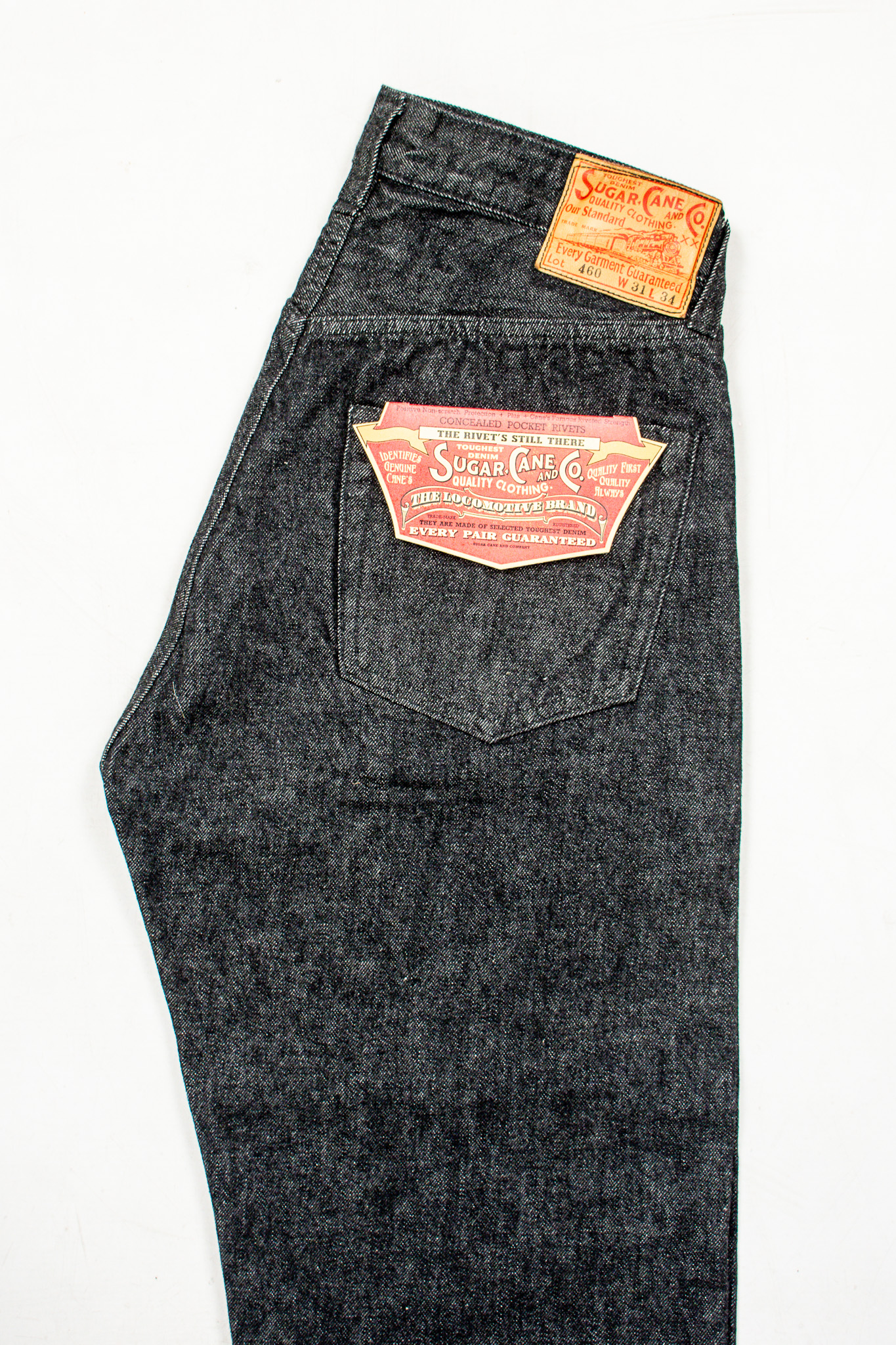 Sugar Cane - SC42460 Black Denim 1947 Model 14.25 oz - 4