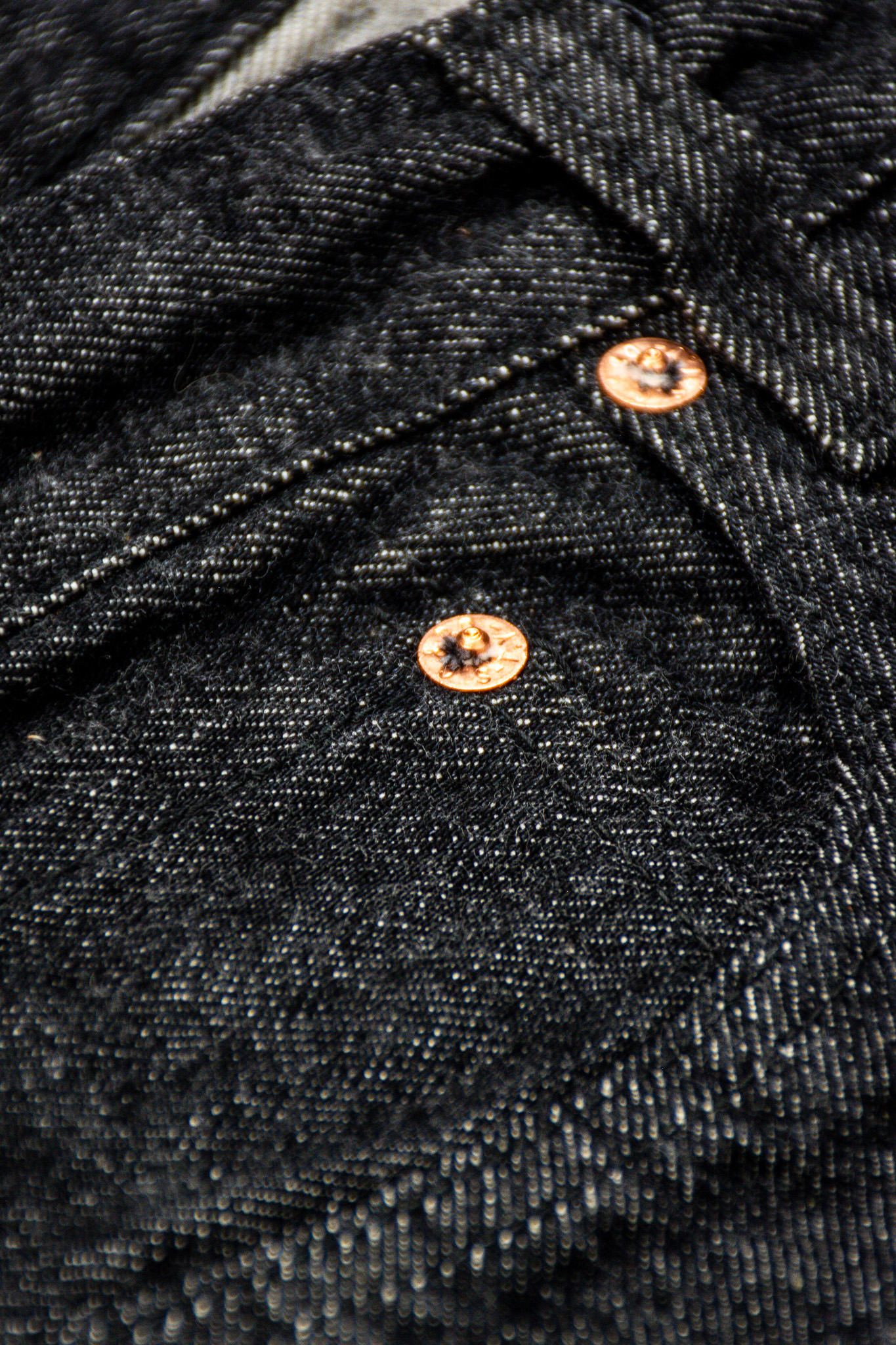 Sugar Cane - SC42460 Black Denim 1947 Model 14.25 oz - 10
