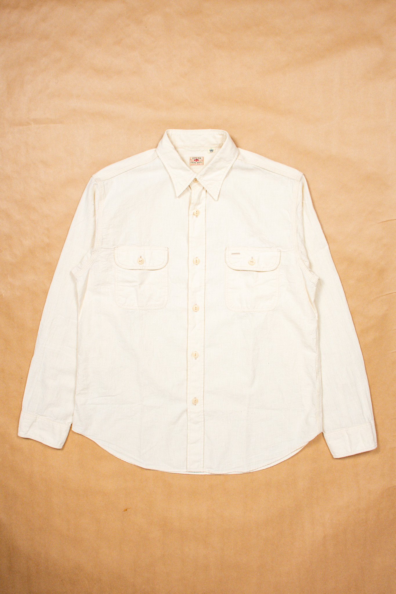 Sugar Cane - SC27851 Chambray Work Shirt White - 2