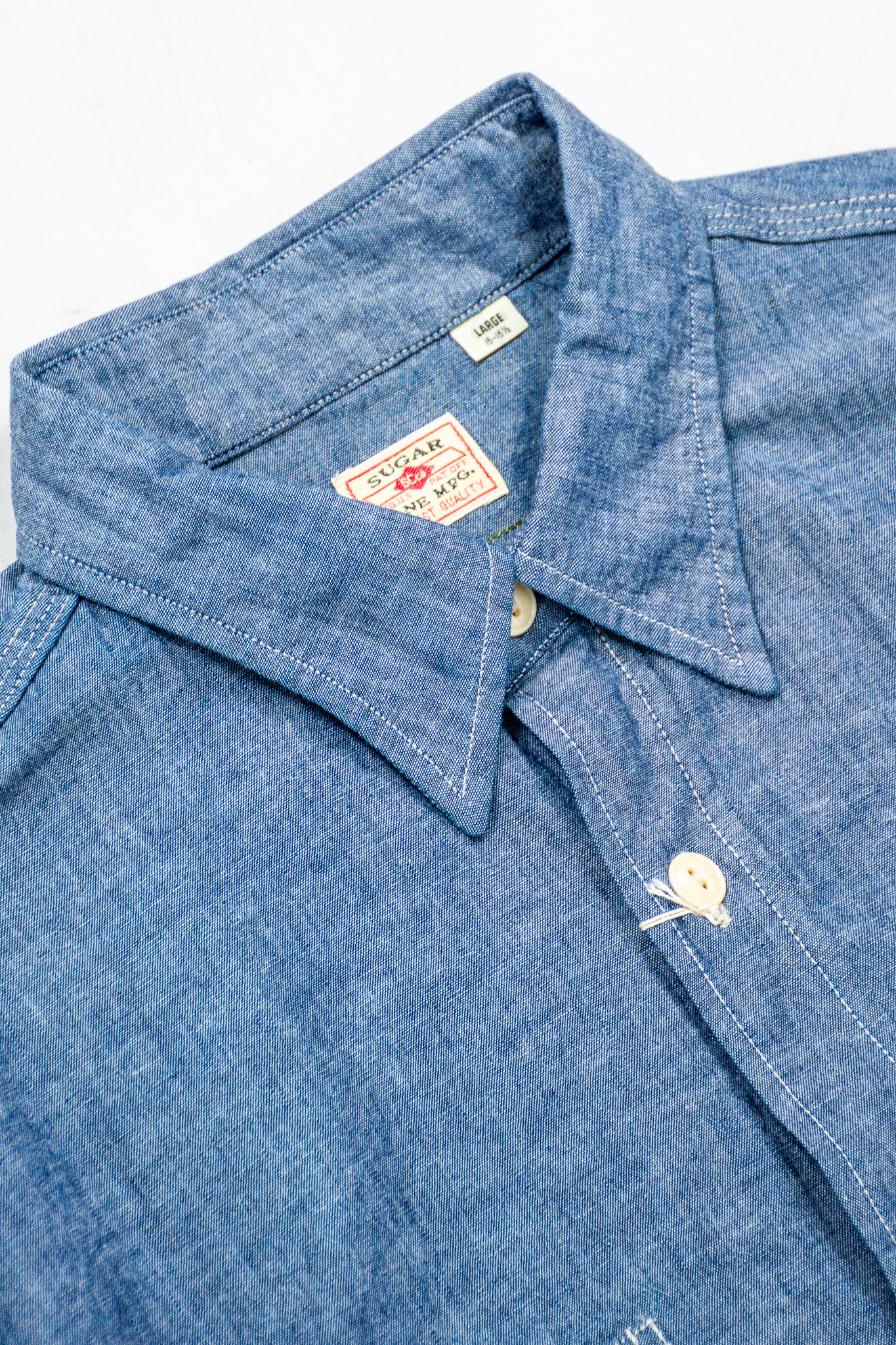 Sugar Cane - SC27850 Chambray Work Shirt Blue - 4