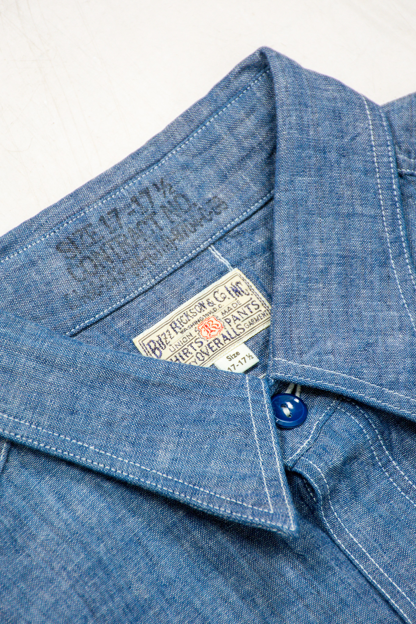 Buzz Rickson’s - Chambray Work Shirt Blue - 4