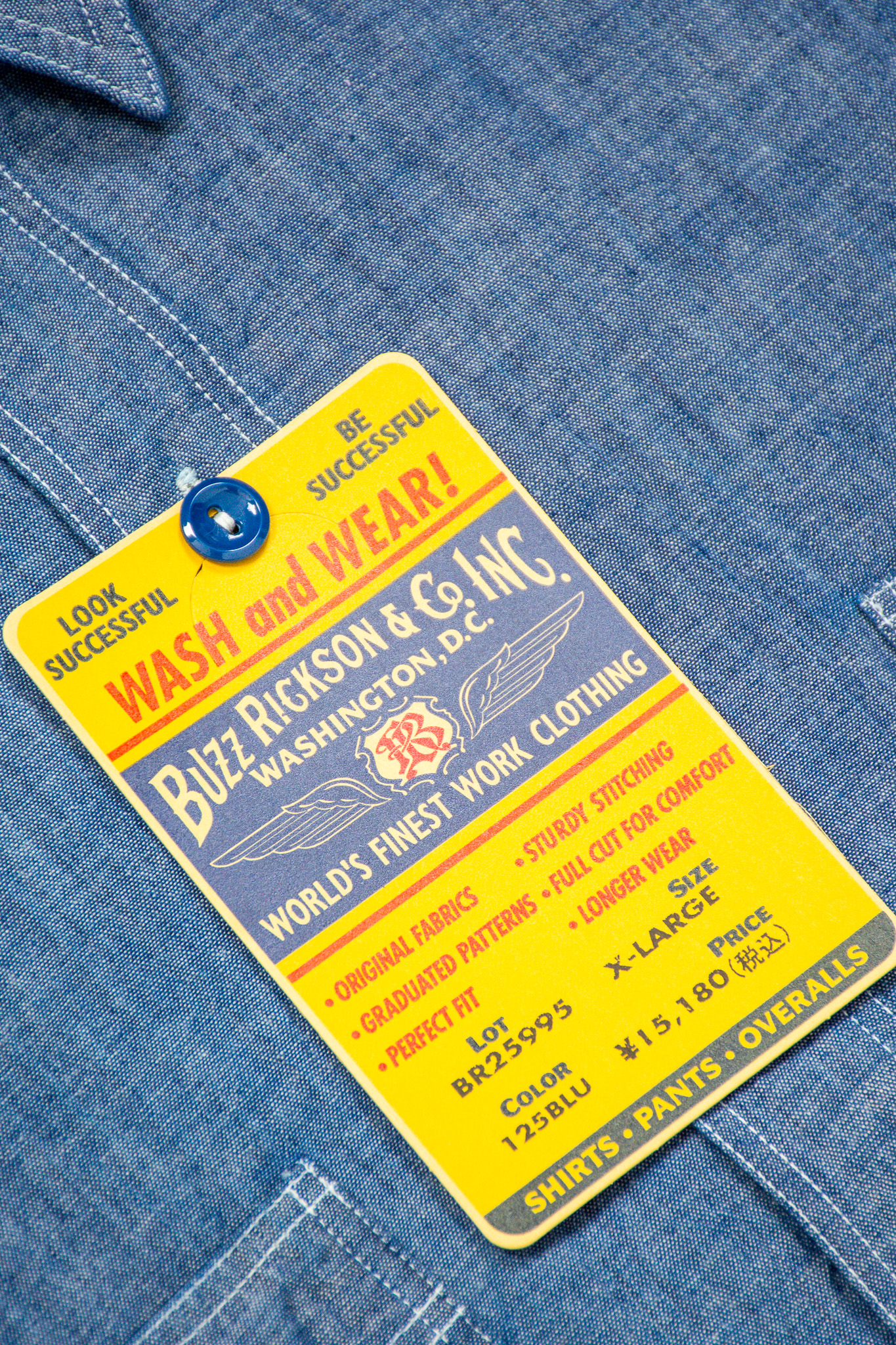 Buzz Rickson’s - Chambray Work Shirt Blue - 5
