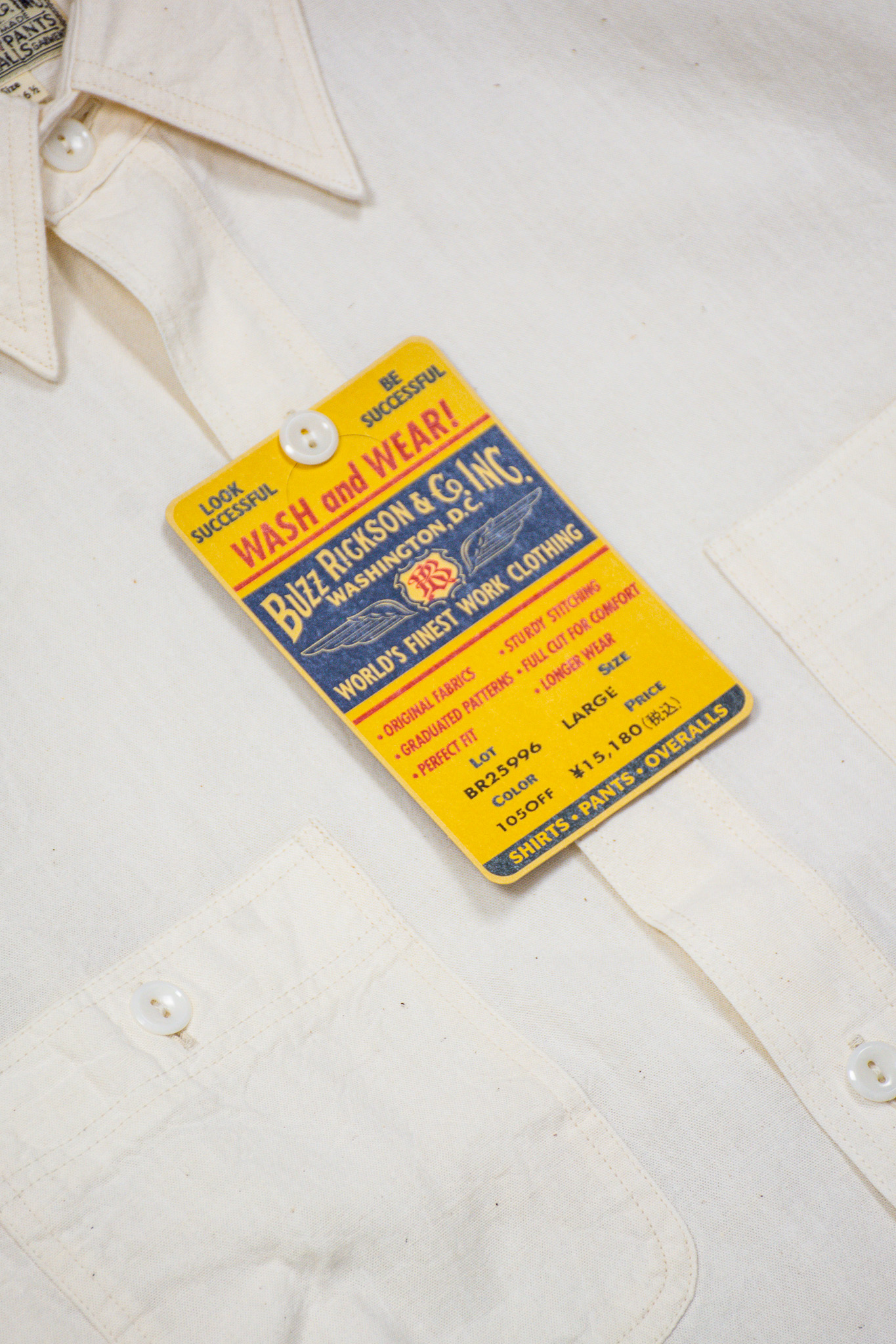 Buzz Rickson’s - Chambray Work Shirt Off White - 4