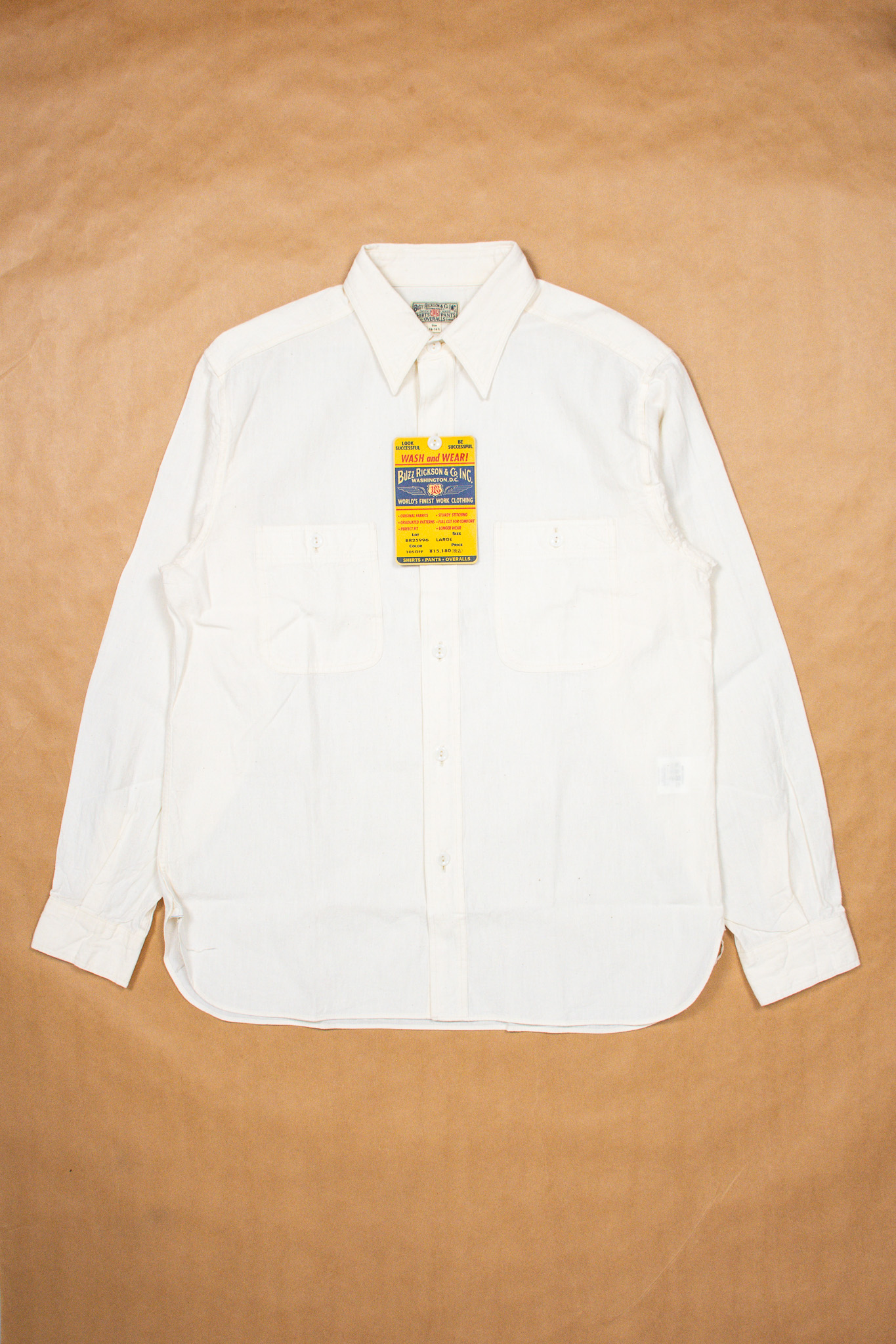 Buzz Rickson’s - Chambray Work Shirt Off White - 2