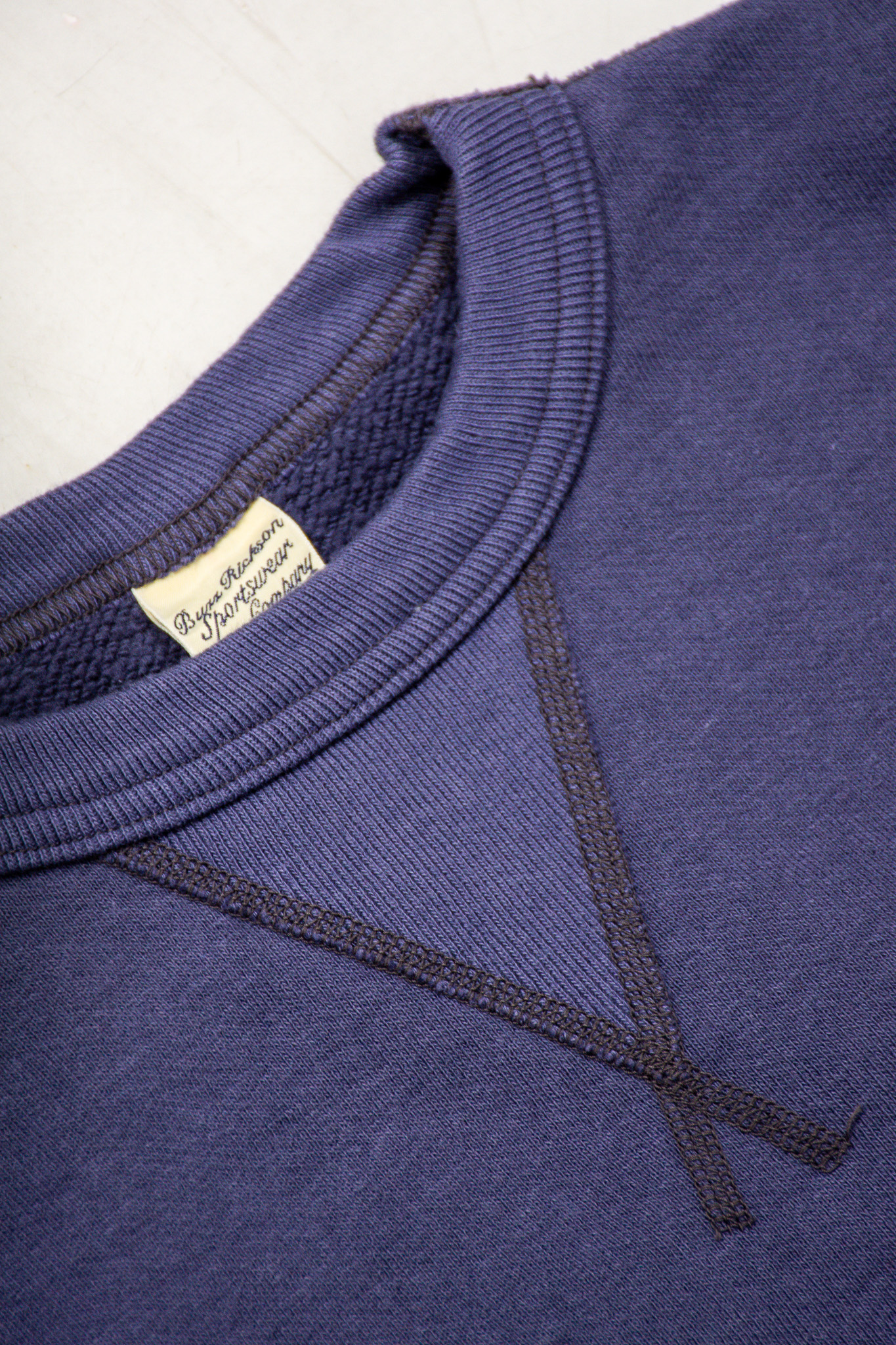 Buzz Rickson's - Loopwheeled Plain Sweatshirt Navy - 4