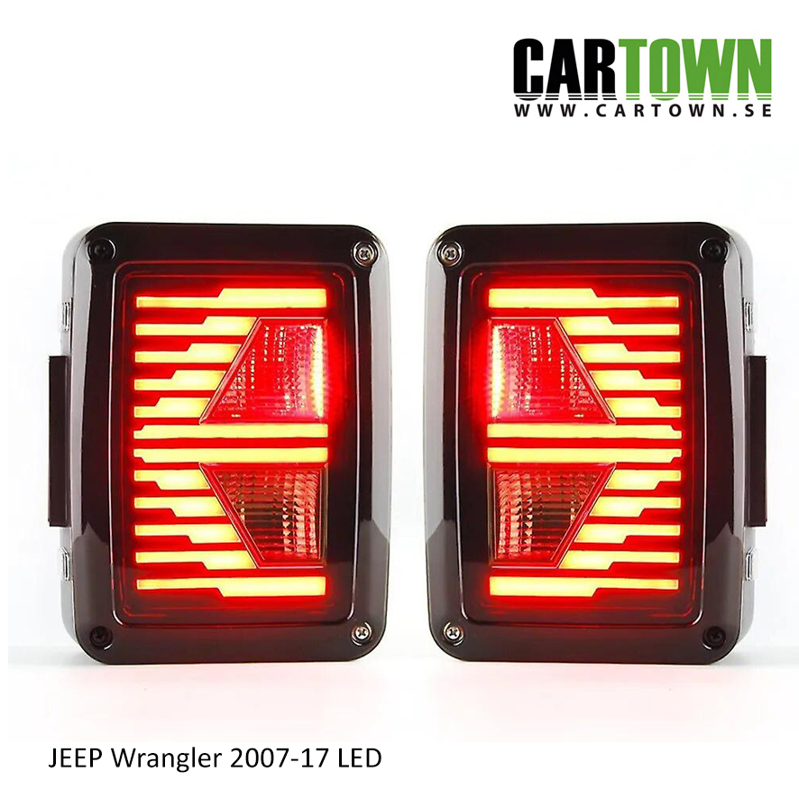 Taillamp Jeep Wrangler 2007-2016 tinted (1pair) - 2