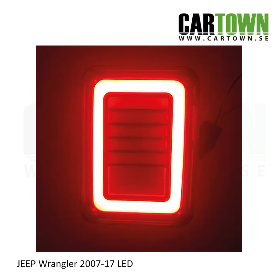 Baklykta Jeep Wrangler 2007-2017 tonad (1par) - 5