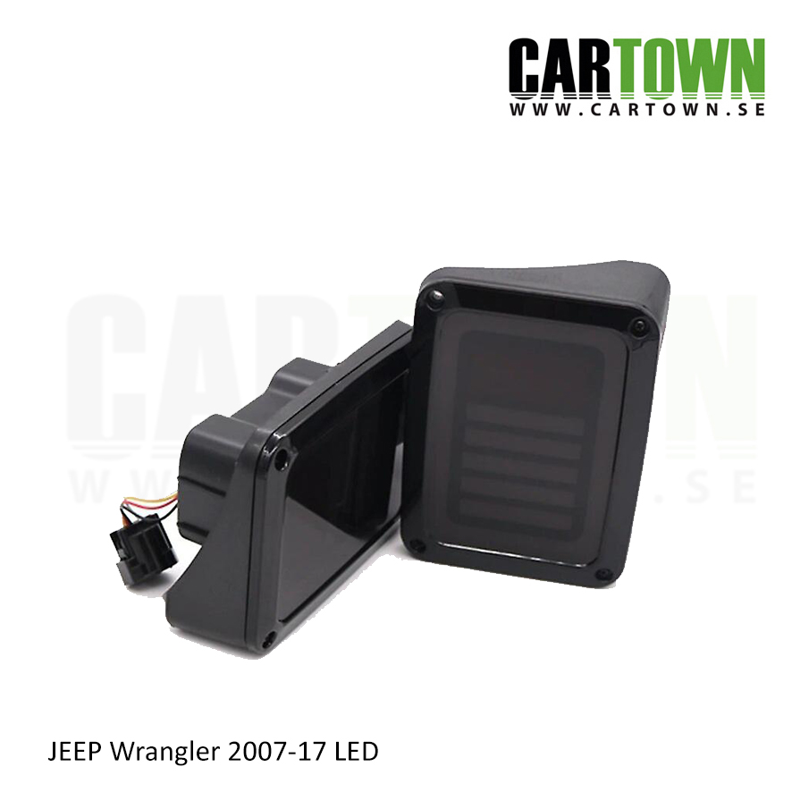 Baklykta Jeep Wrangler 2007-2017 tonad (1par) - 3