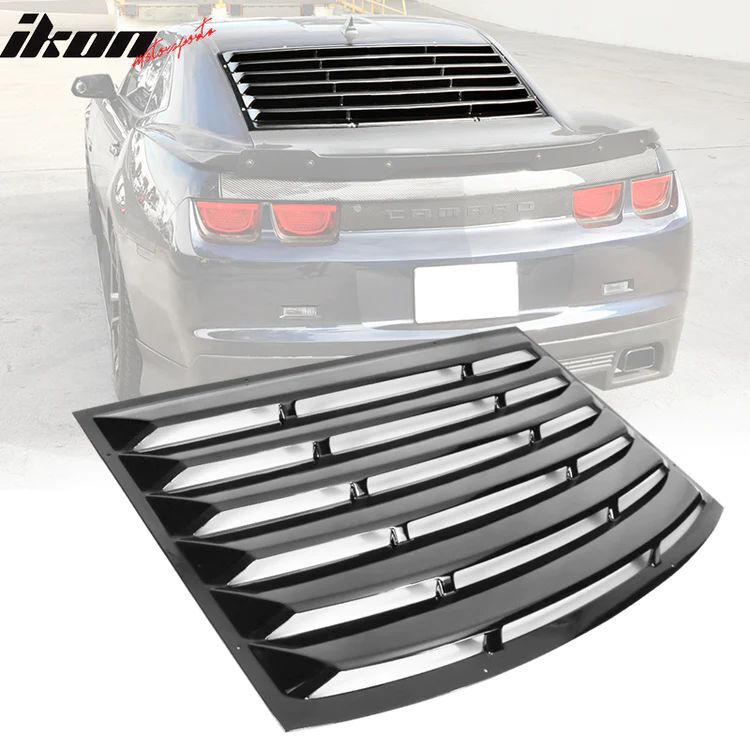 Bakrute Louvers - Blanksvart (CAMARO 10-15) - 4