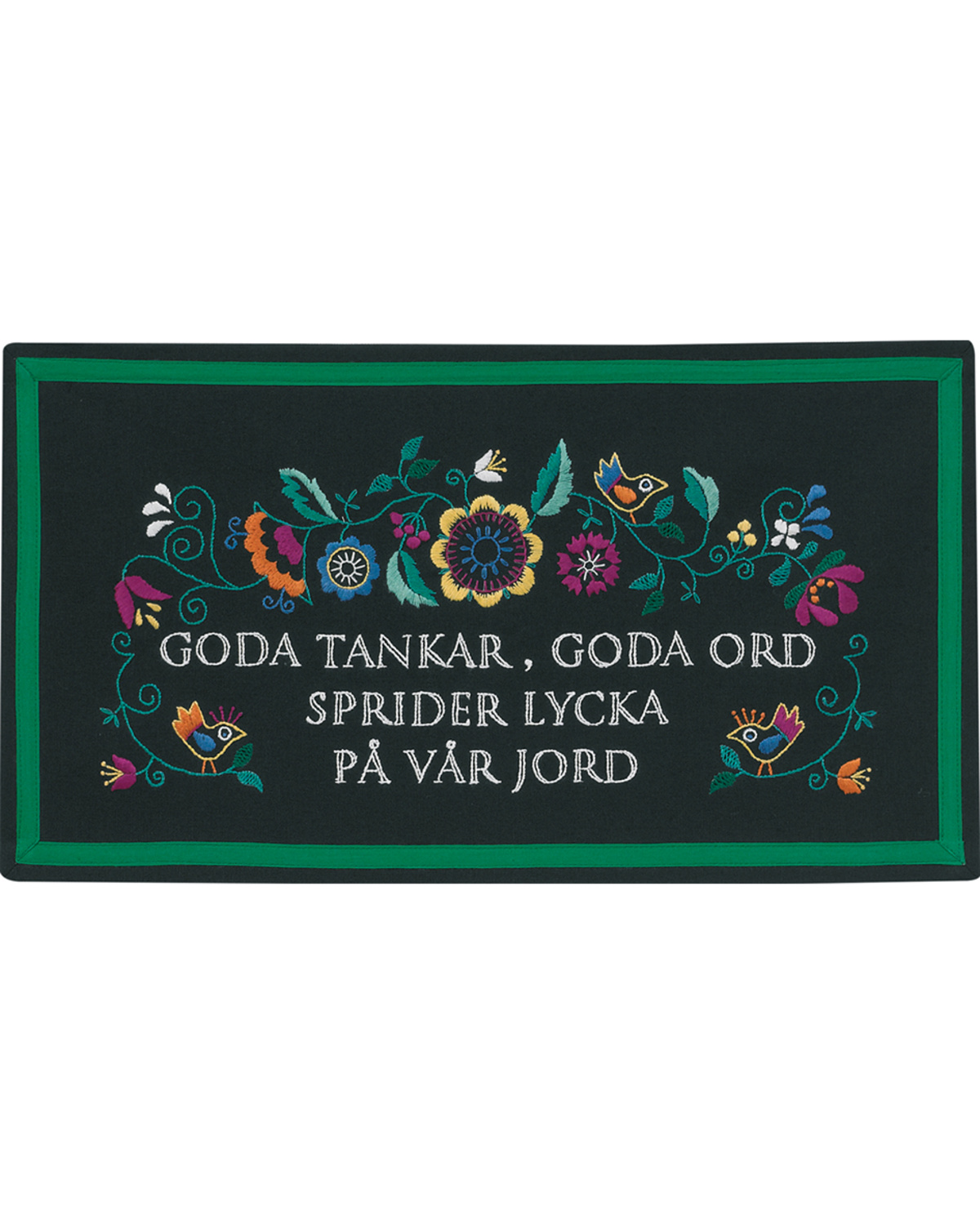 Lycka på vår Jord Ritad bonad utan garn