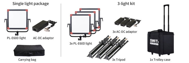 SWIT PL-E60D 3KIT