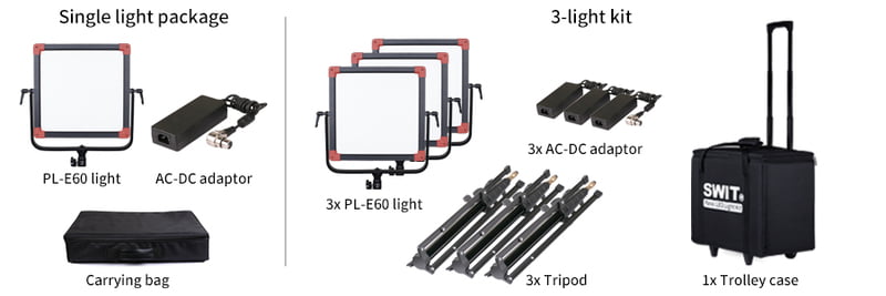 SWIT PL-E60 3Case - 2