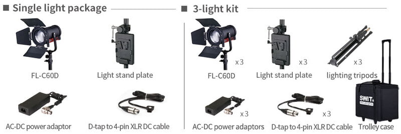 SWIT FL-C60D 3KIT - 9