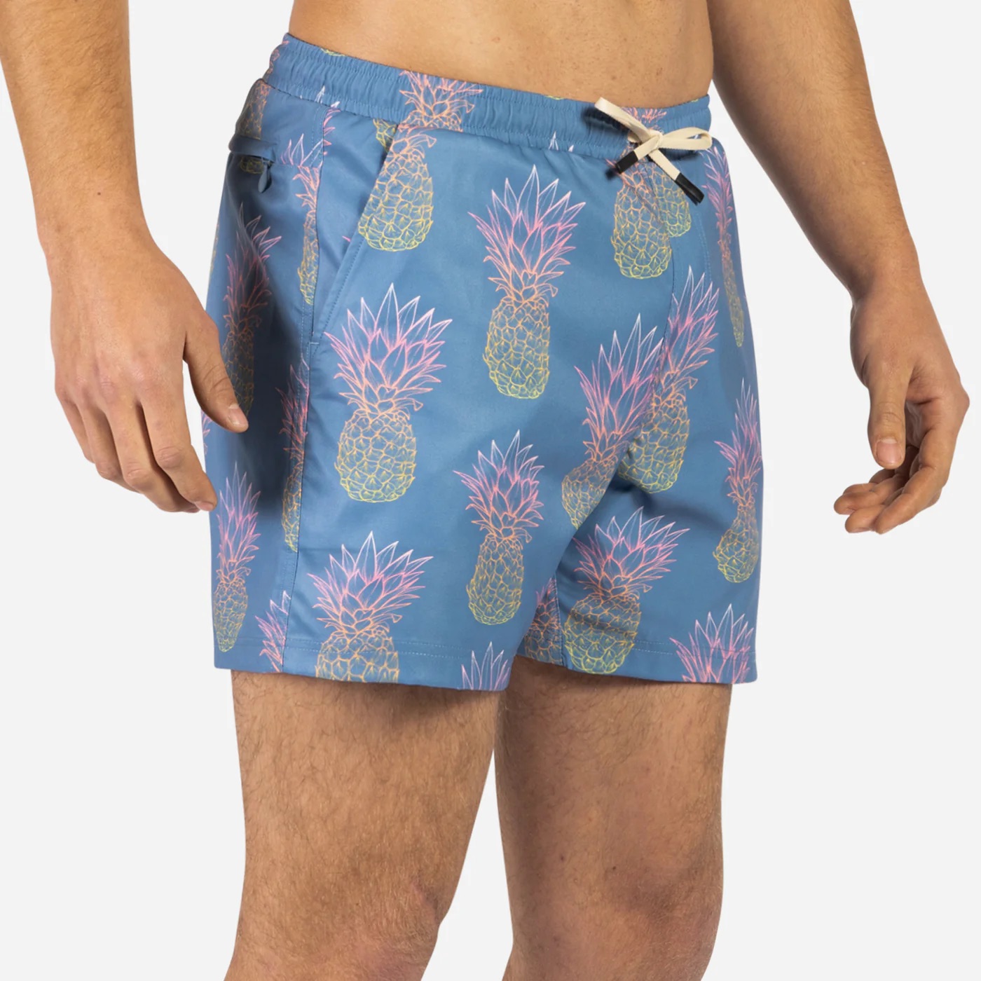 AGUA VOLLEY 2N1 SWIM SHORT - 5" GRANDE PINEAPPLE FADE-FOG - 3
