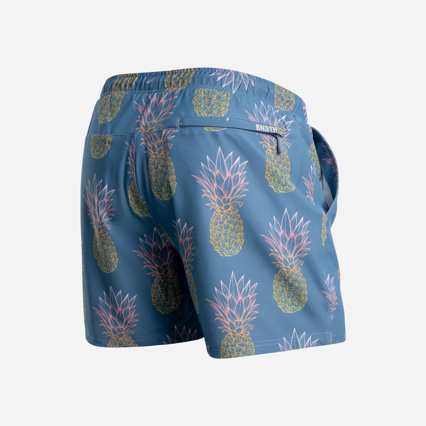 AGUA VOLLEY 2N1 SWIM SHORT - 5" GRANDE PINEAPPLE FADE-FOG - 2