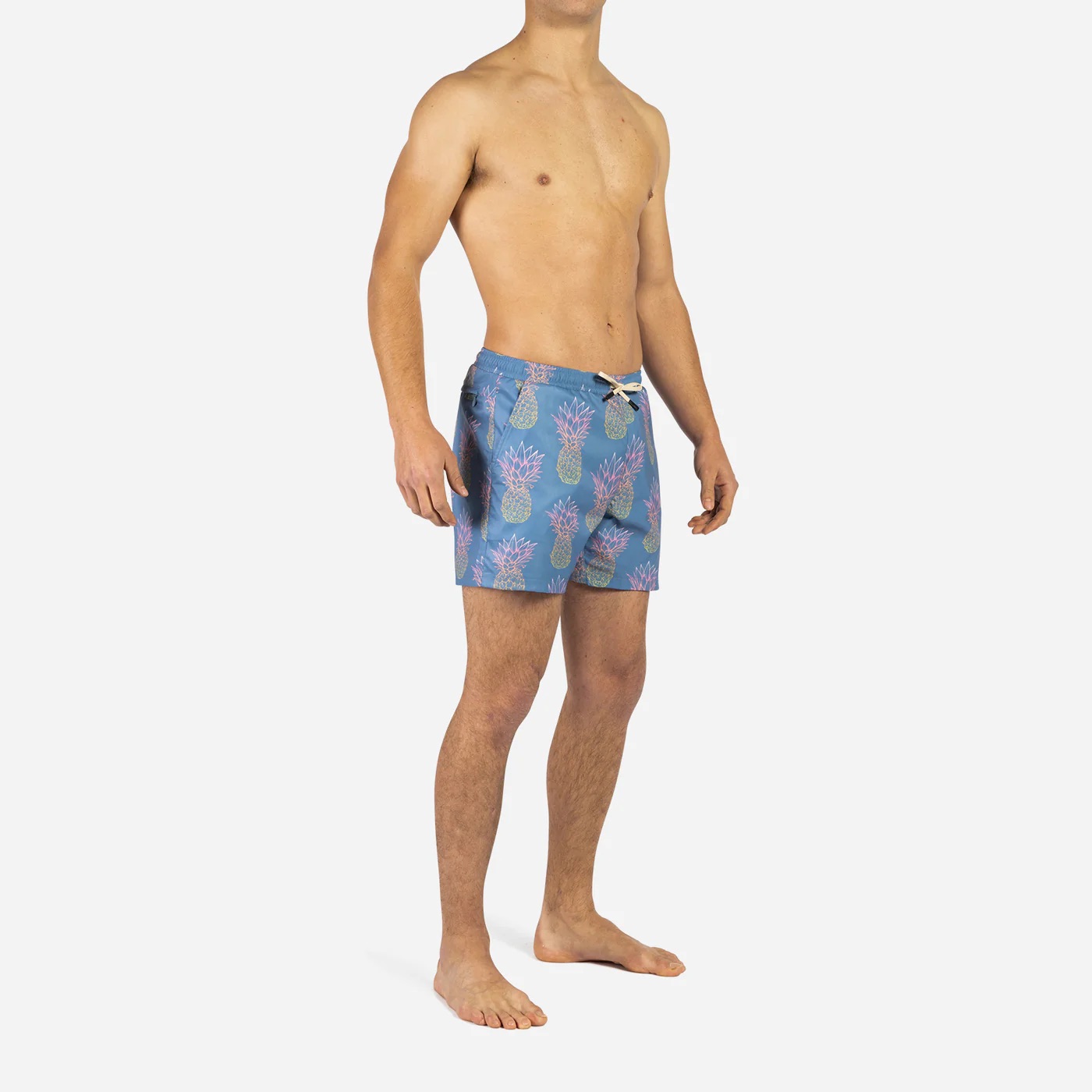 AGUA VOLLEY 2N1 SWIM SHORT - 5" GRANDE PINEAPPLE FADE-FOG - 5
