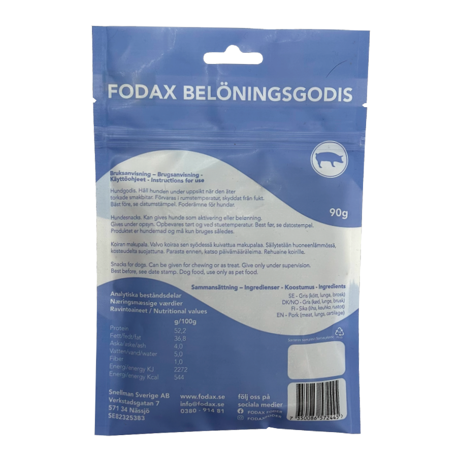 Fodax Belöning Hundgodis 90g - ´4 olika sorter - 9