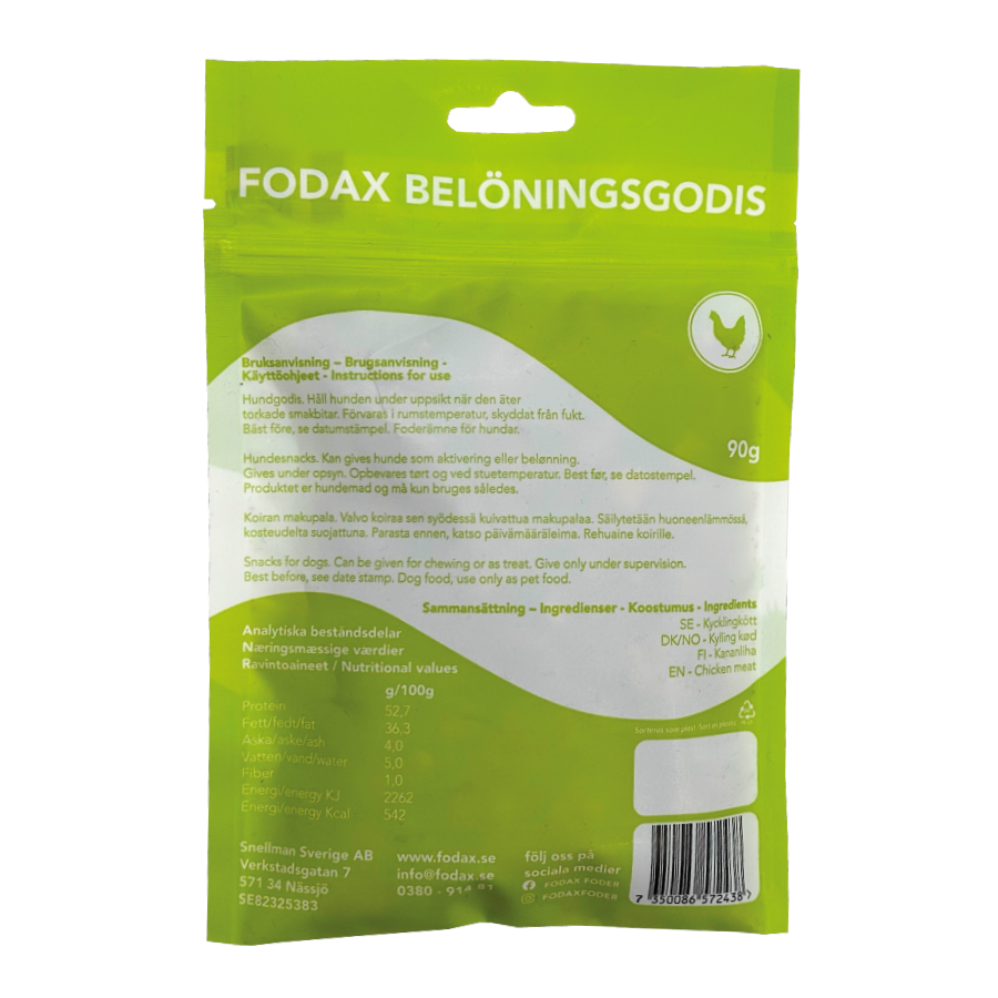 Fodax Belöning Hundgodis 90g - ´4 olika sorter - 7