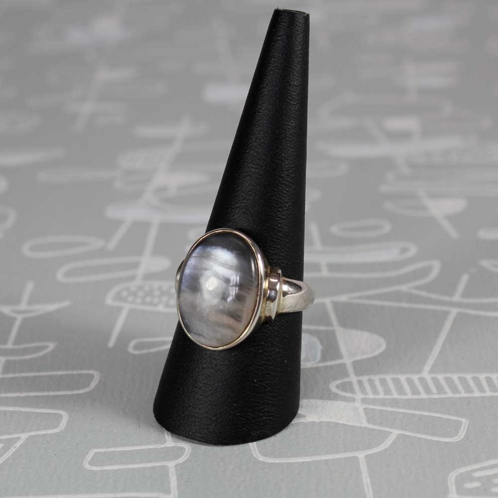 Silverring med Månsten - 2