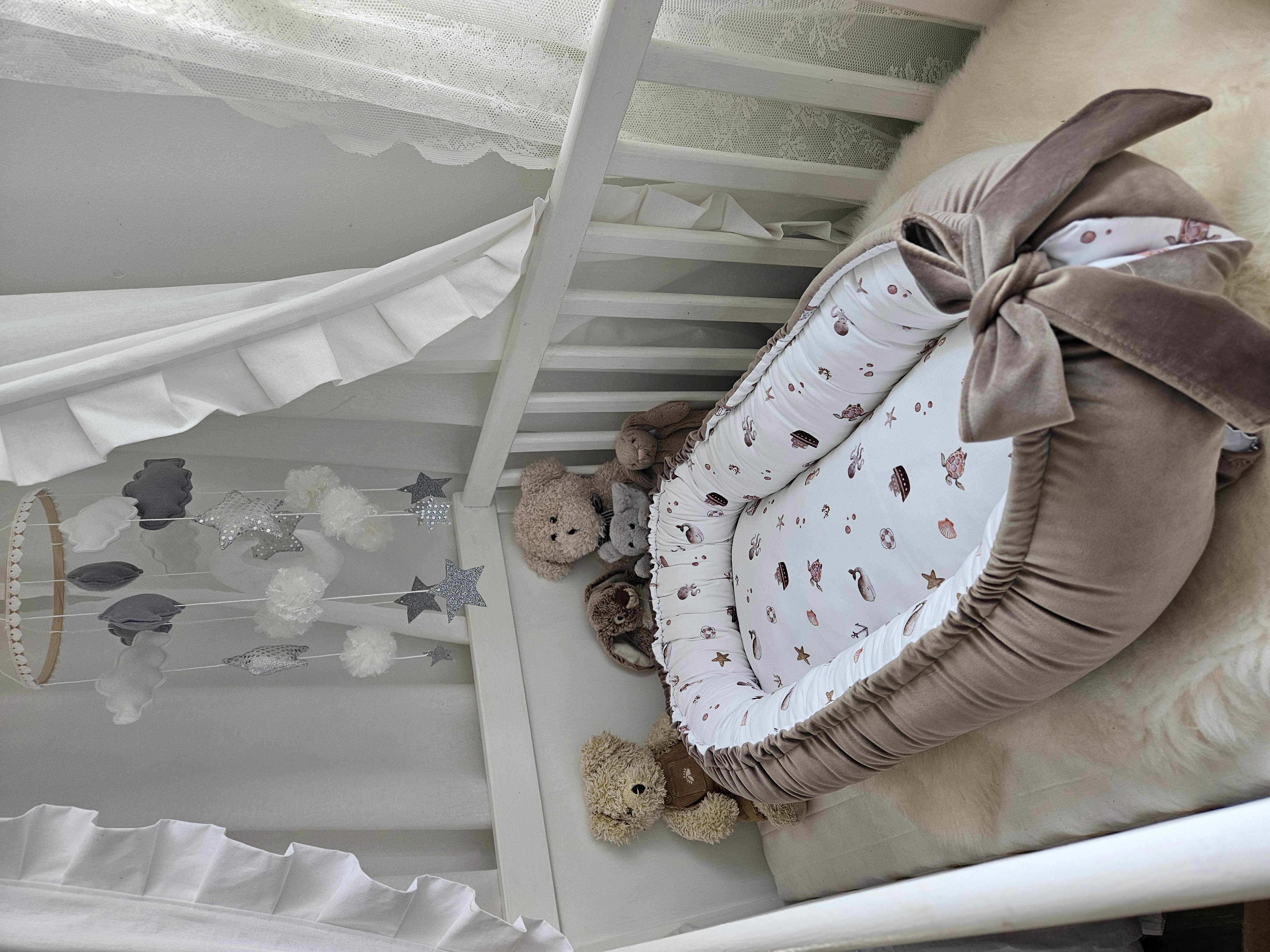 Babynest Bella gråbeige modell 725 - 3