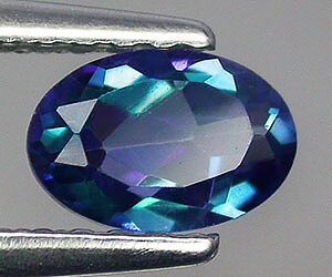 Stunning 6x4mm calibrated oval cut natural azotic blue mystic topaz gemstone