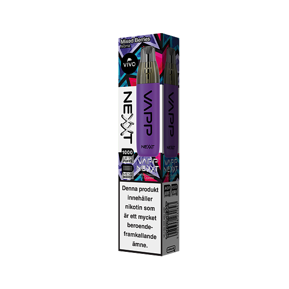 Vivo Nexxt VAPP Engångspod Mix Berry Mesh-Coil