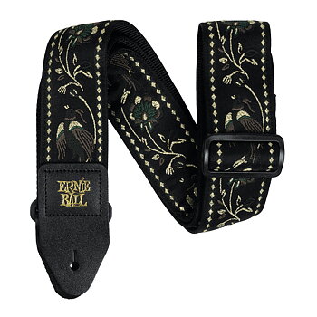 Ernie Ball EB-5372 Black Pleasant Pheasant Jacquard Guitar Strap
