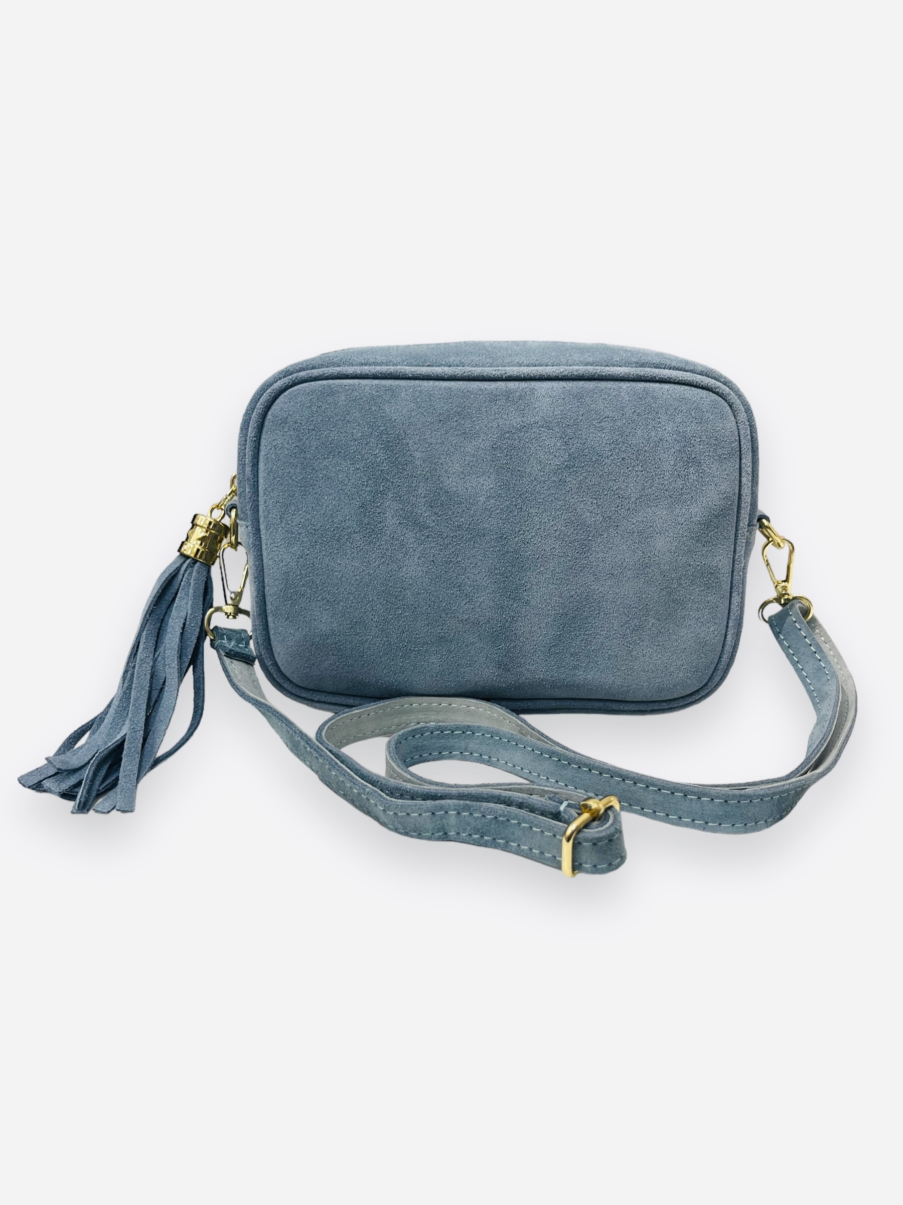 LUX, håndtaske i ruskind, sea blue
