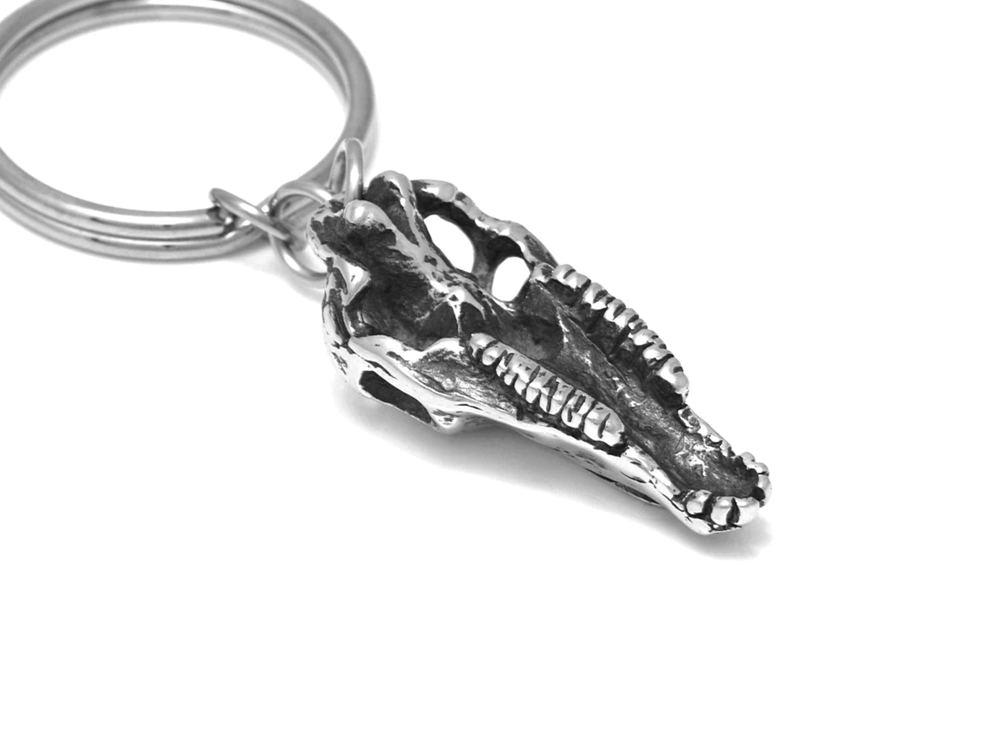 Hästskalle Nyckelring, Häst Accessoar, Djurskalle Nyckelhållare i Tenn och Stål - 3