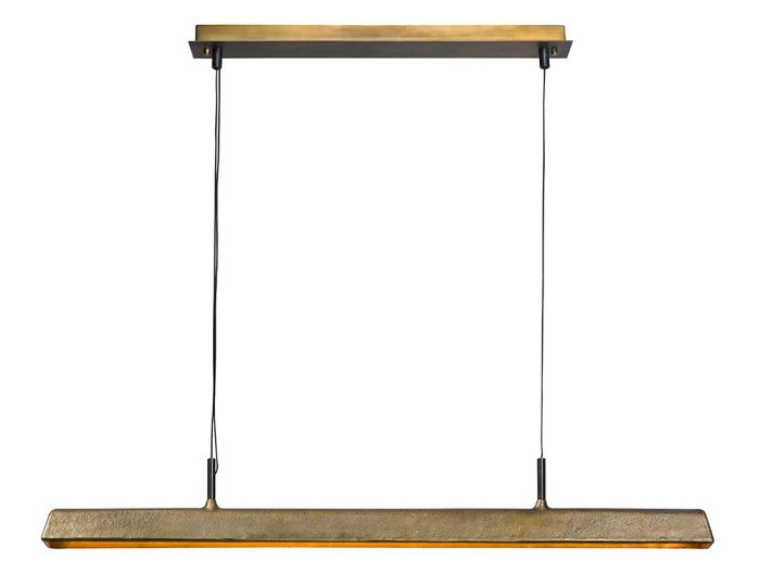 Långsträckt Lampa  -  STRETTO  - Frezoli, Mörk mässing  - 5