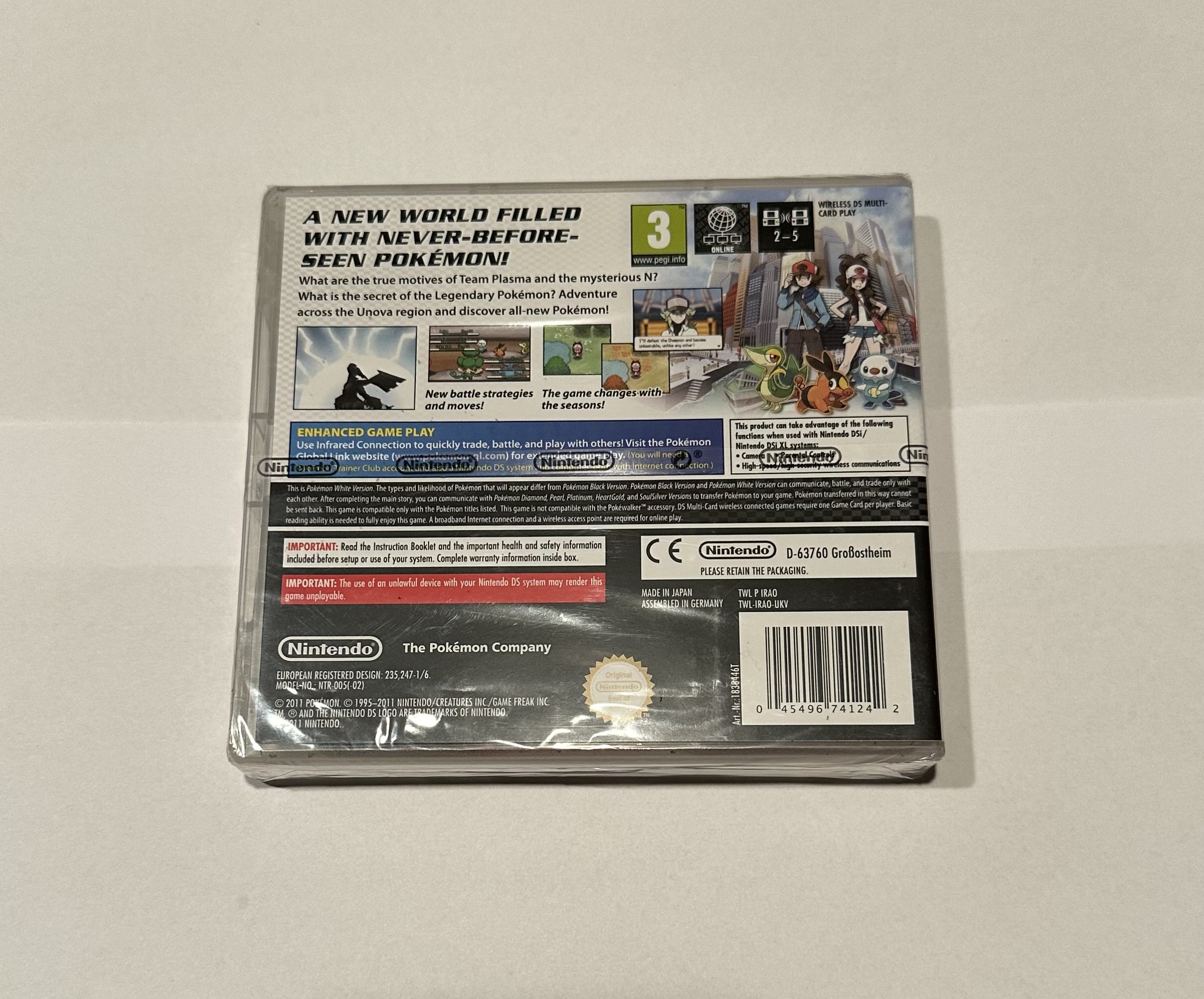 Pokemon white Version - NDS ( Nytt inplastat ) - 2