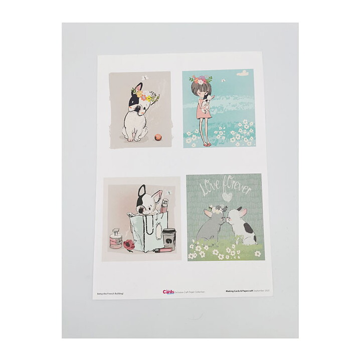 Cardmaking DIY - Betsy The French Bulldog