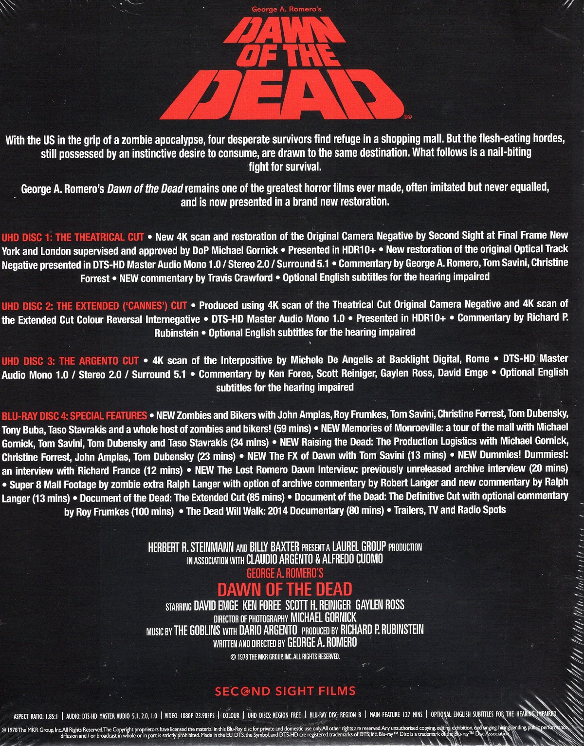 Dawn of the Dead (Limited Edition Digipack) (ej svensk text) (4K Ultra HD) - 2