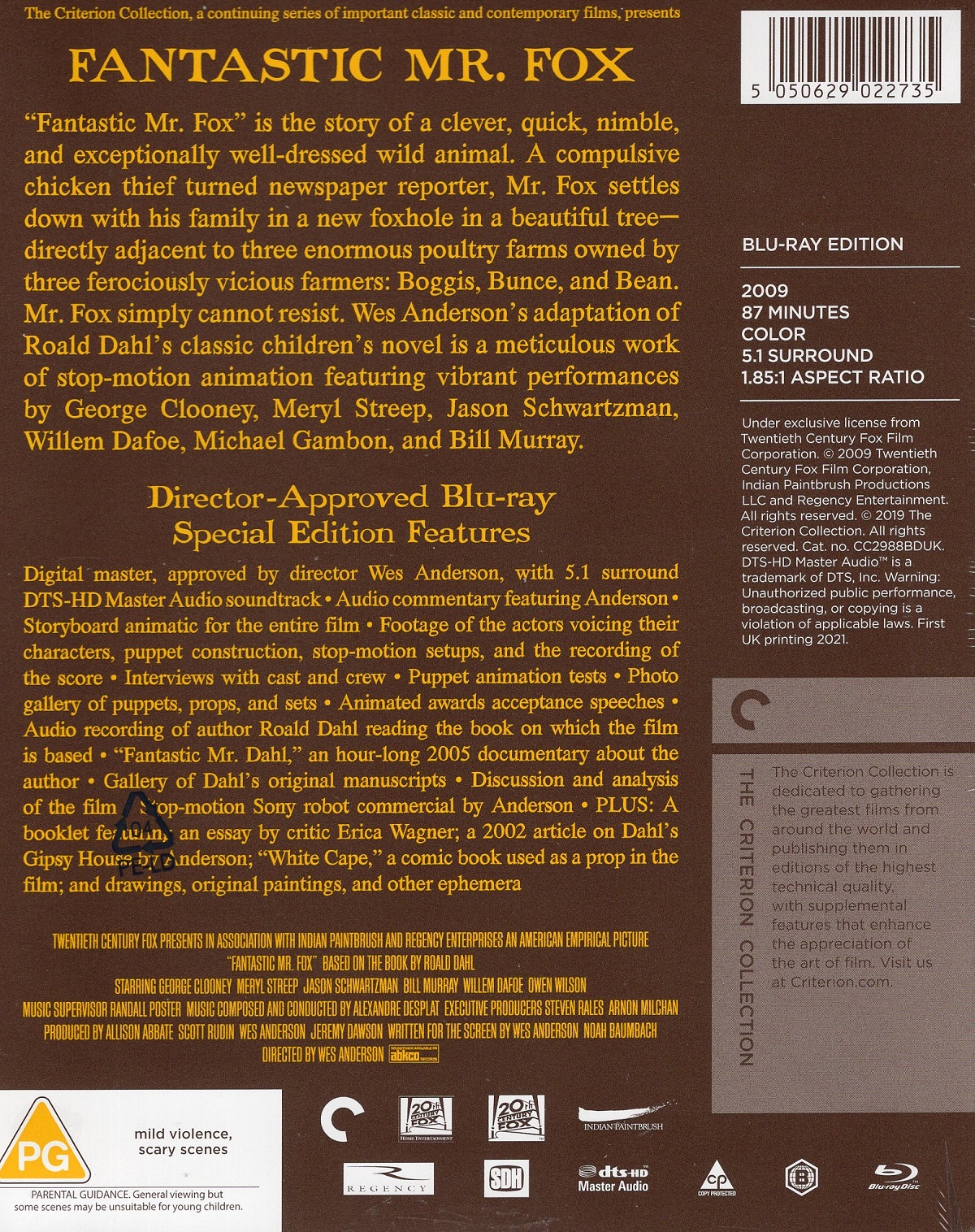The Fantastic Mr. Fox (Criterion Collection) (Digipack) (ej svensk text) (Blu-ray) - 2