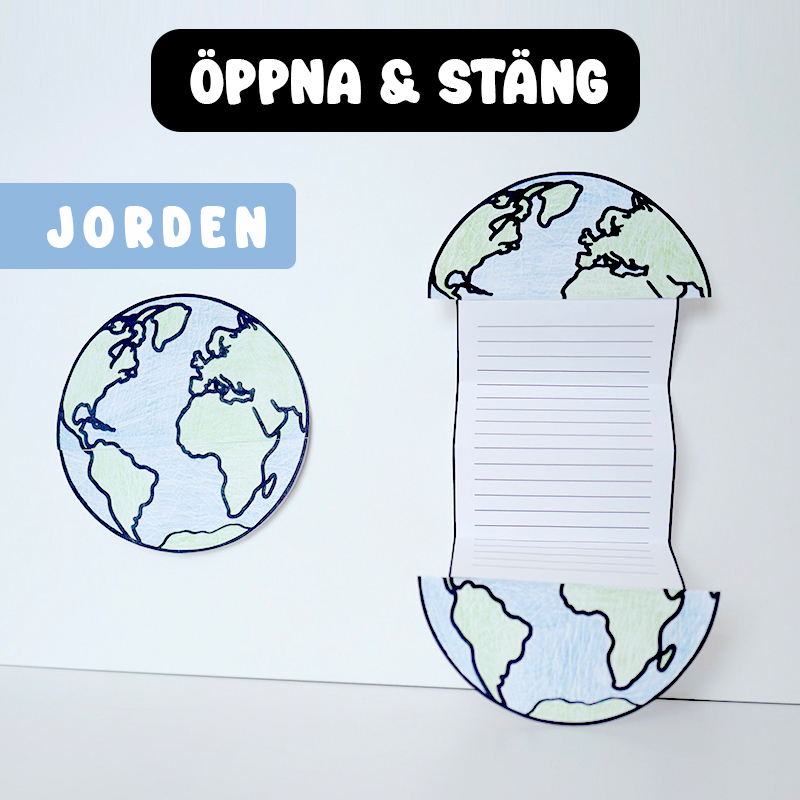 Öppna-stäng Jorden Anteckningsblock