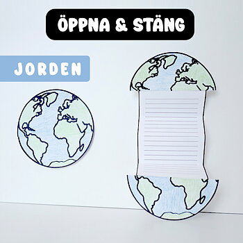 Öppna-stäng Jorden Anteckningsblock