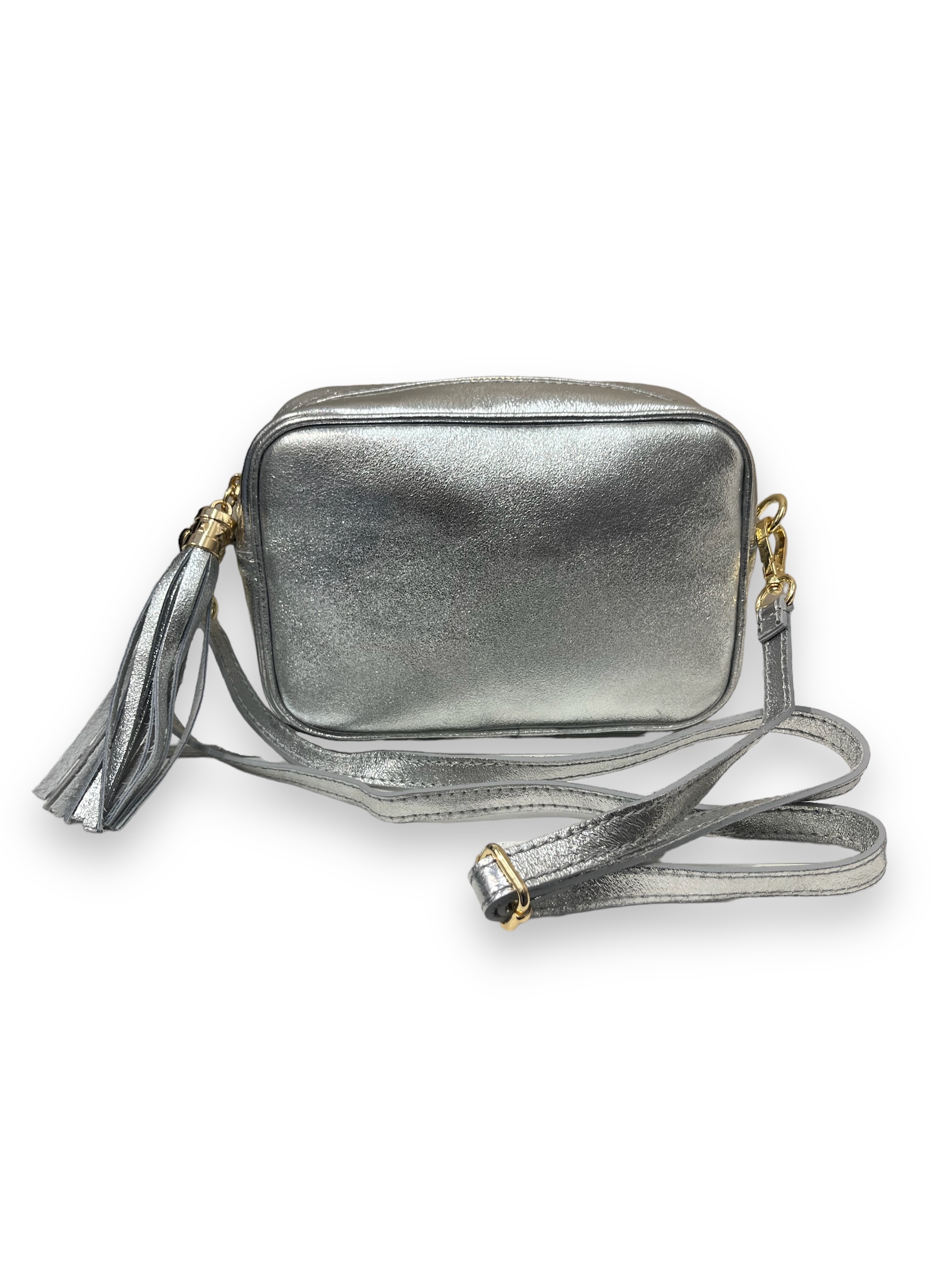 LUX, handbag in leather, silver