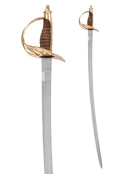 U.S. Cavalry Saber, 1800-talet (replika), brunt fäste