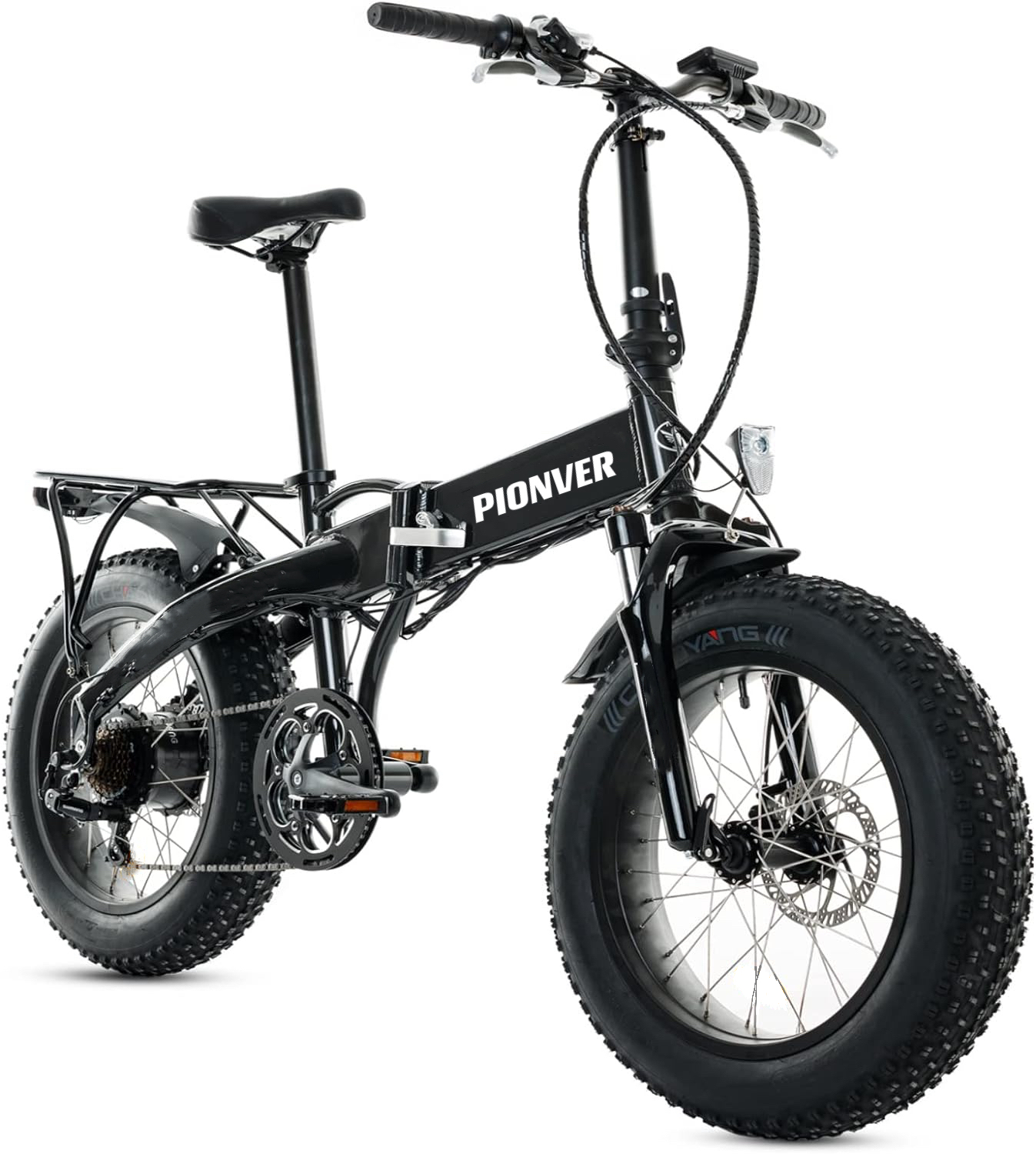 Pionver E-bike Electric Bike, 500W Motor 20″ Fat Tire p40 - 9