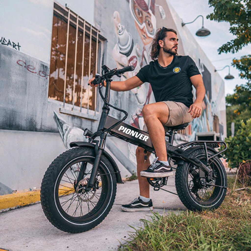 Pionver E-bike Electric Bike, 500W Motor 20″ Fat Tire p40 - 3