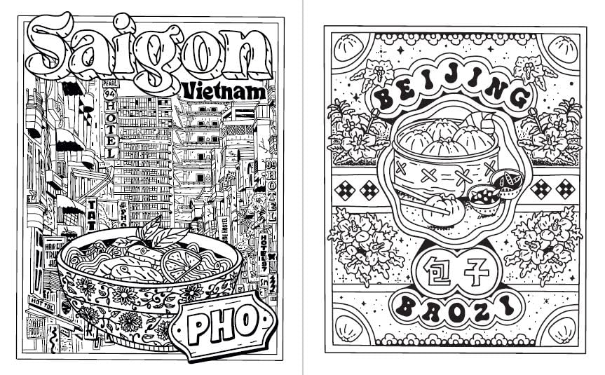 Street Food Coloring Book - 5